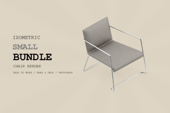 Enhancing Visual Communication with Isometric Chair 3D Render Pack 41
