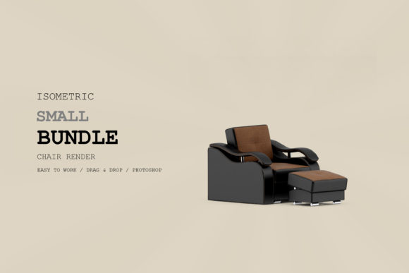 Isometric Armchair 3D Rendering Pac 140