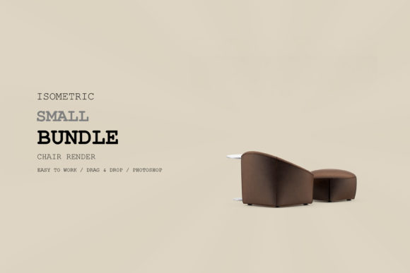 Isometric Armchair 3D Rendering Pac 143
