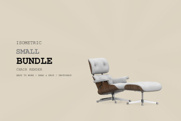 Isometric Armchair 3D Rendering Pack 175