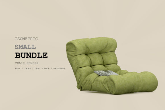 Isometric Armchair 3D Rendering Pack 178