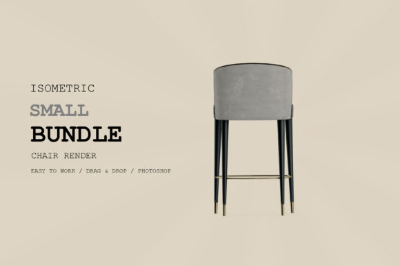 Isometric Chair 3D Render Pack 109