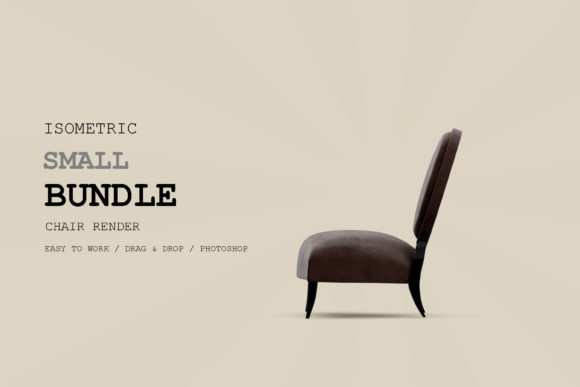 Isometric Chair 3D Render Pack 110