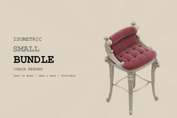 Isometric Chair 3D Render Pack 118: A Comprehensive Resource for Digital Designers