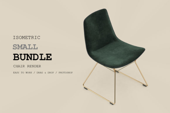 Isometric Chair 3D Render Pack 126