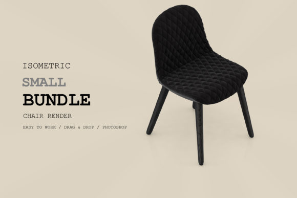 Isometric Chair 3D Render Pack 132