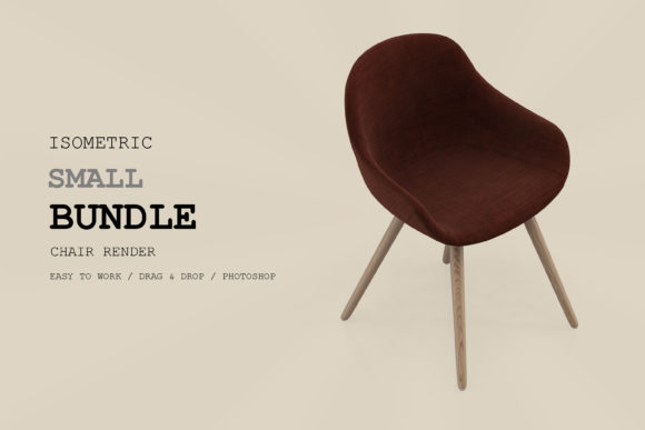 Isometric Chair 3D Render Pack 144