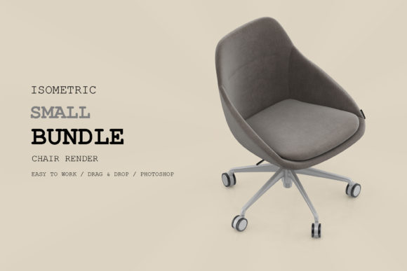 Isometric Chair 3D Render Pack 146