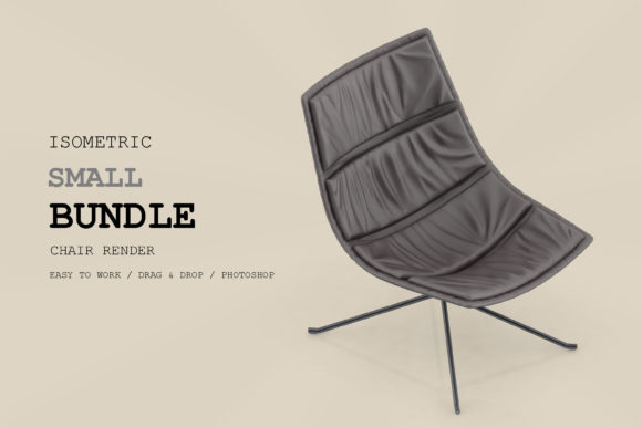 Isometric Chair 3D Render Pack 160