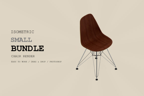 Isometric Chair 3D Render Pack 171