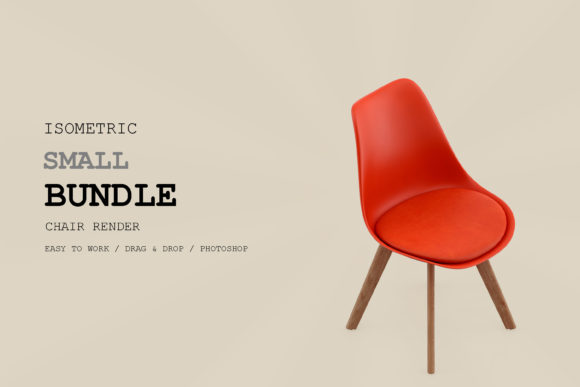 Isometric Chair 3D Render Pack 198