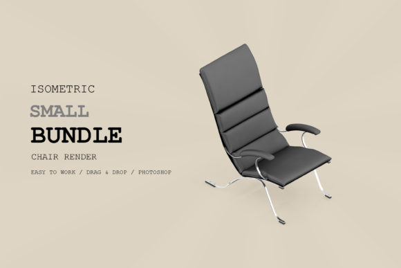 Isometric Chair 3D Render Pack 20