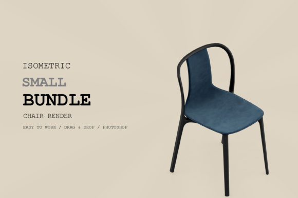 Isometric Chair 3D Render Pack 214
