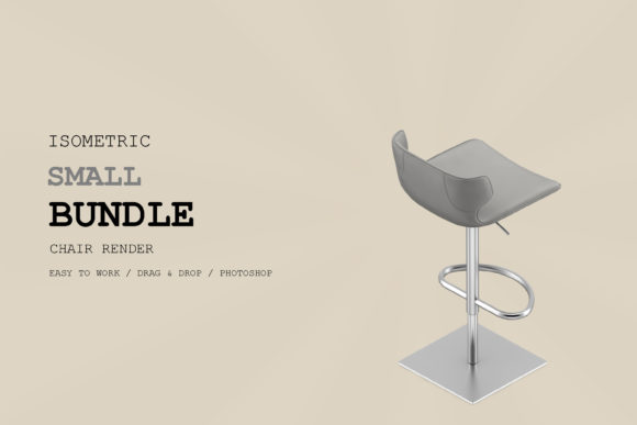 Isometric Chair 3D Render Pack 224