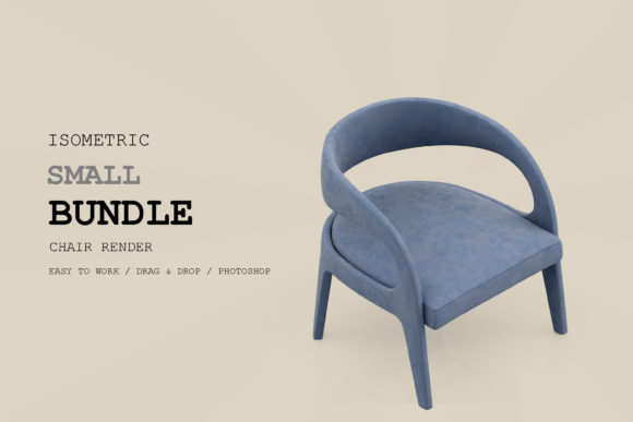 Isometric Chair 3D Render Pack 248
