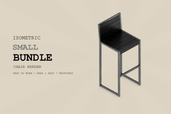 Isometric Chair 3D Render Pack 277