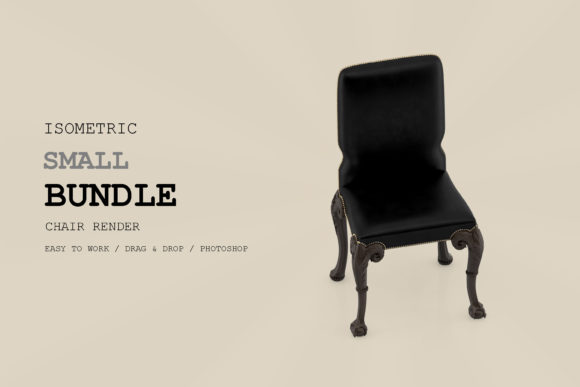 Isometric Chair 3D Render Pack 288