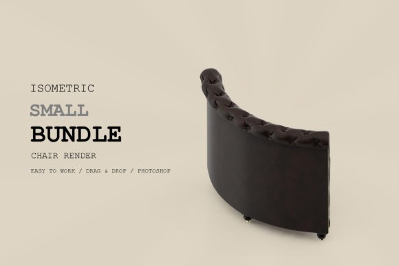 Isometric Chair 3D Render Pack 293