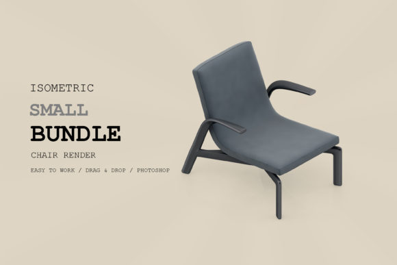 Isometric Chair 3D Render Pack 43