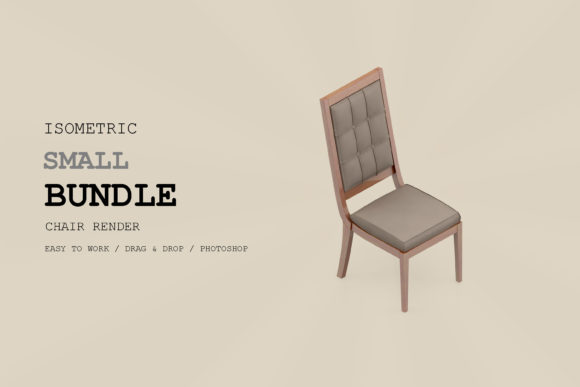 Isometric Chair 3D Render Pack 82
