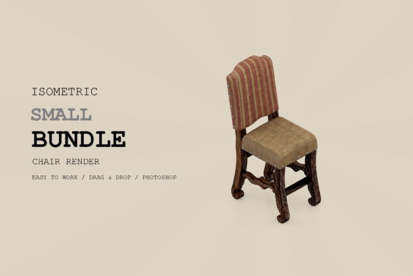 Isometric Chair 3D Render Pack 87