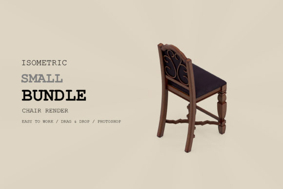 Isometric Chair 3D Render Pack 88